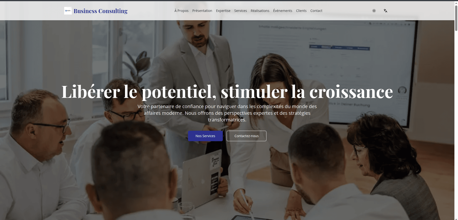 Business Consulting Website
