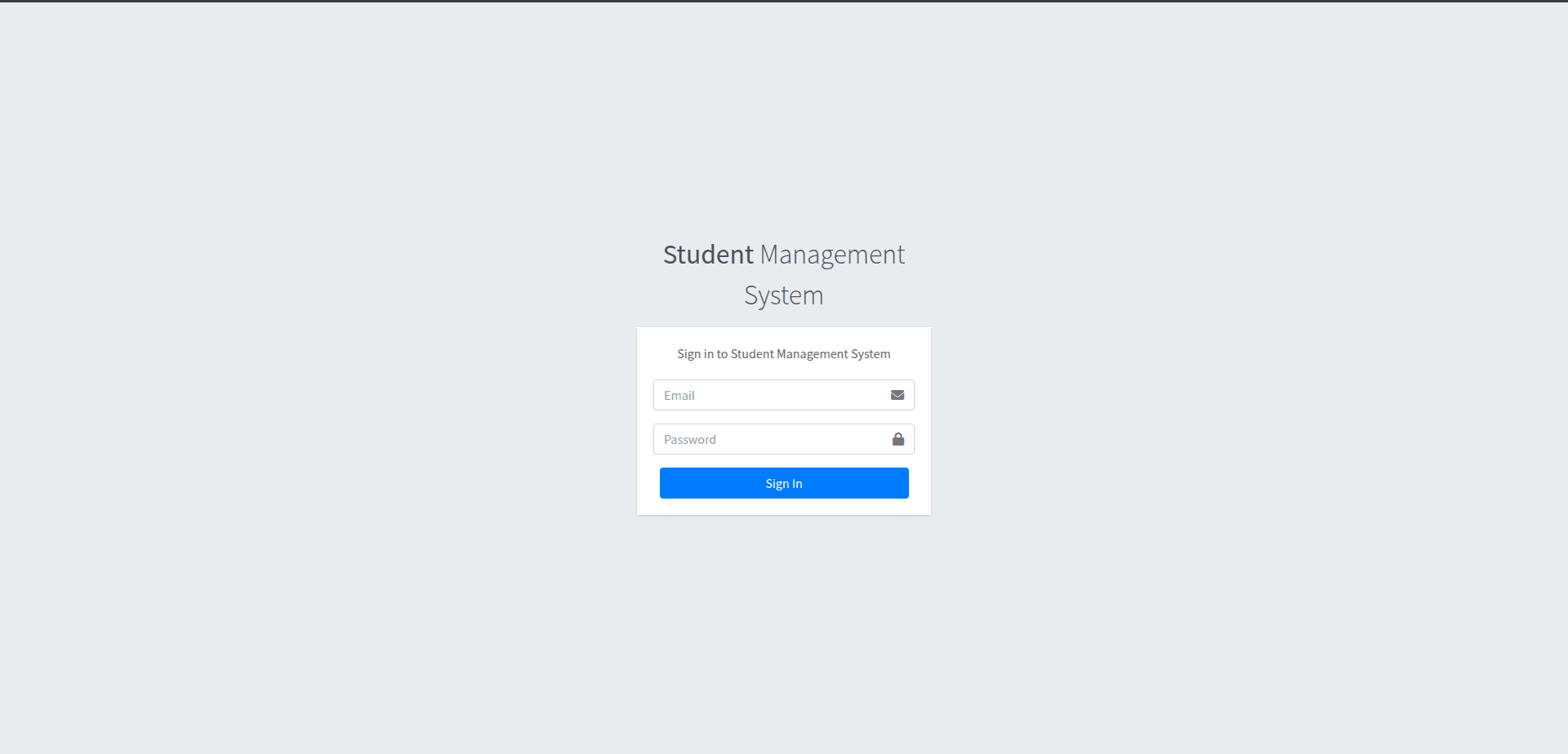 Student Management System